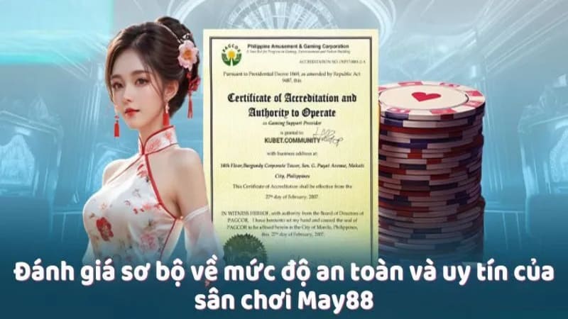 May88 được các tổ chức pháp lý công nhận